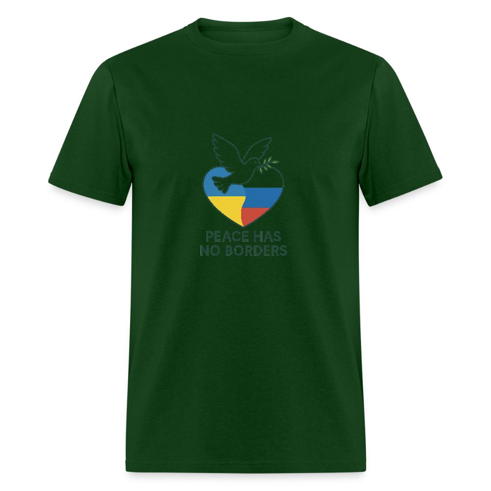 peace t-shirt - forest green